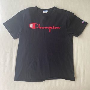 Black champion tee